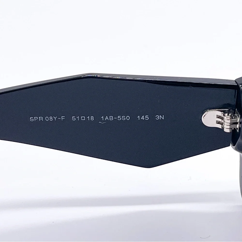 NEW PRADA PR08YSF 1AB5S0 WOMEN’S SUNGLASSES PRADA PR08YS BLACK SPR 08Y - Picture 9 of 11